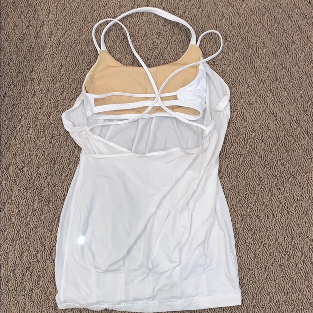 White Lululemon Halter Tank
